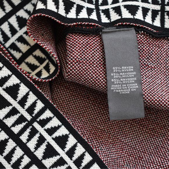 VINCE CAMUTO Women's Tribal Print Knit Fit & Flare Dress Size S - Picture 7 of 9